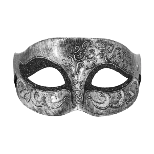 Mască de carnaval argintie pentru petrecere