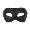Karnvalová maska s trblietavým vzorom čierna