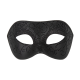 Karnvalová maska s trblietavým vzorom čierna