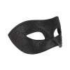 Karnvalová maska s trblietavým vzorom čierna