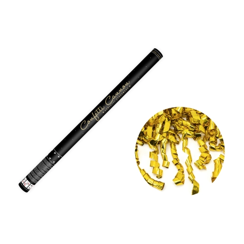 Tun confetti cu serpentine aurii, 80 cm