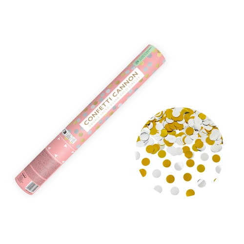 Tun confetti cu cercuri aurii și argintii 40 cm