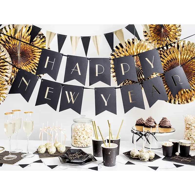 Konfeti top zlate zvezde 60 cm – metalik