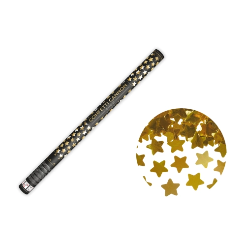 Tun confetti cu stele aurii 80 cm – metalic