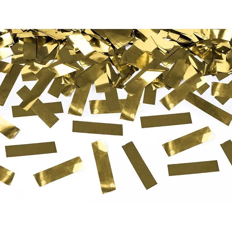 Konfeti top zlate kovinske barve 60 cm