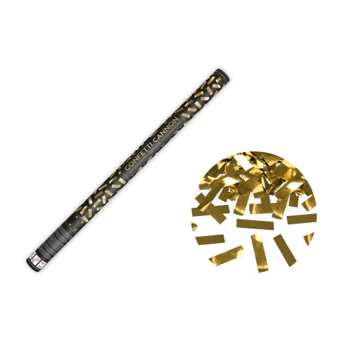 Arany metál konfetti ágyú, 80 cm