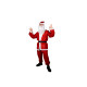 Kostým Santa Clausa červený s bradou, veľkosť 170–190 cm, 5-dielny set