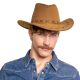 Kovbojský klobúk na párty svetlohnedý