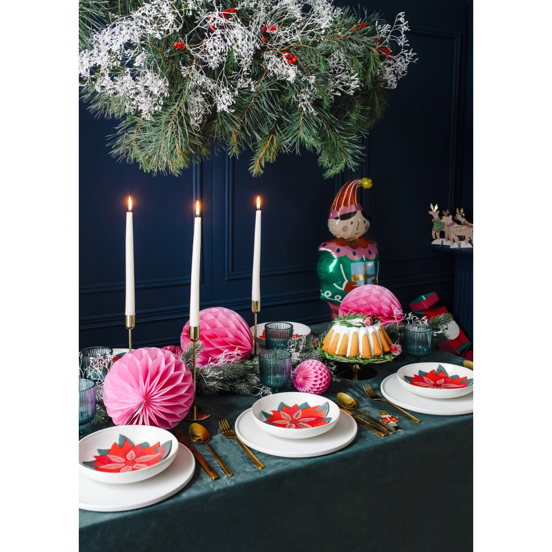 Kovinski zlat svečnik za svečo 22 cm