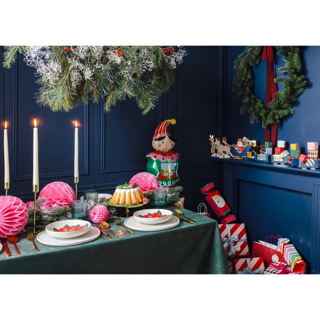 Kovinski zlat svečnik za svečo 22 cm