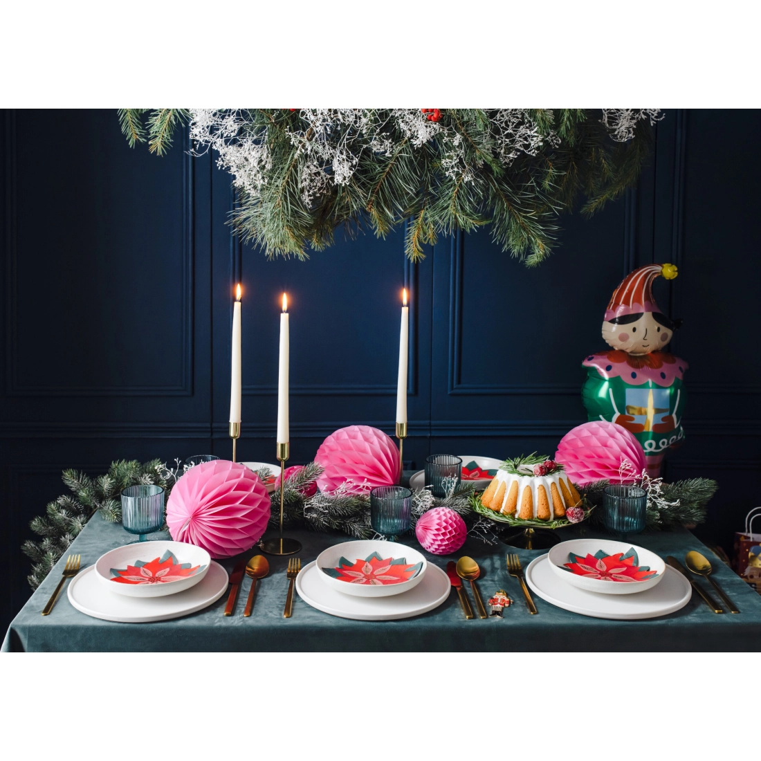 Kovinski zlat svečnik za svečo 22 cm