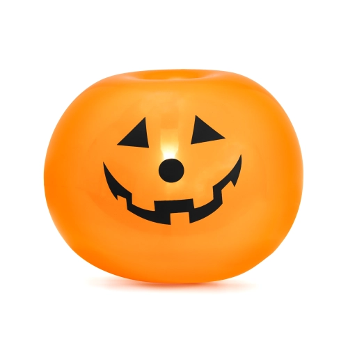 LED világító tök alakú lufik, narancssárga 25 cm – 5 db Halloweenre