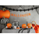 LED világító tök alakú lufik, narancssárga 25 cm – 5 db Halloweenre