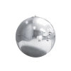 Srebrna napihljiva zrcalna krogla 120 cm – dekoracija za zabave