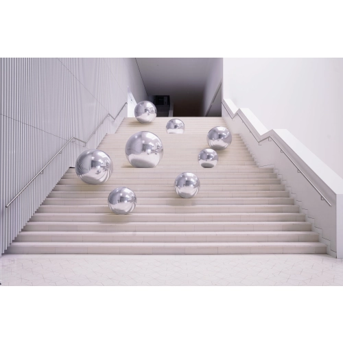 Minge oglindă argintie gonflabilă 90 cm – decorațiune pentru petrecere