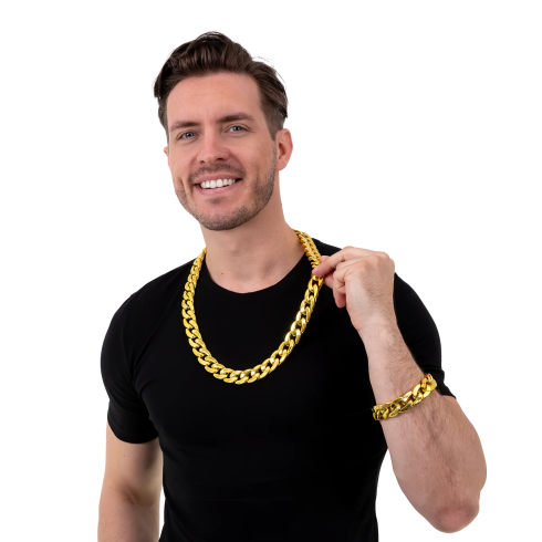 Zlata zapestnica v disco slogu iz 80. let za zabavo