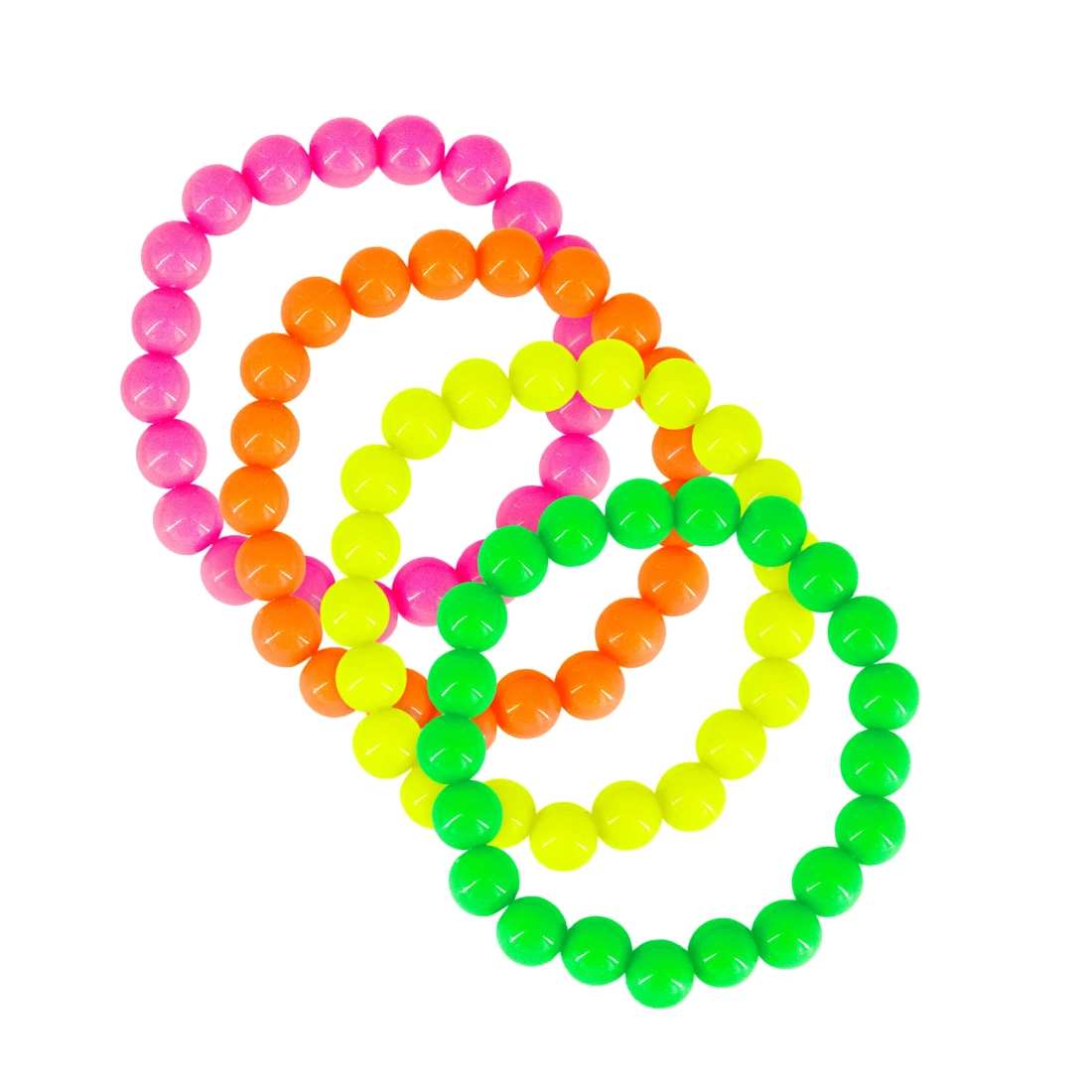 Neonske narukvice za disco party 80-e, 4 komada