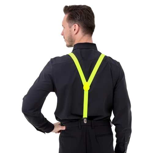 Breteli galbene neon pentru costum de petrecere