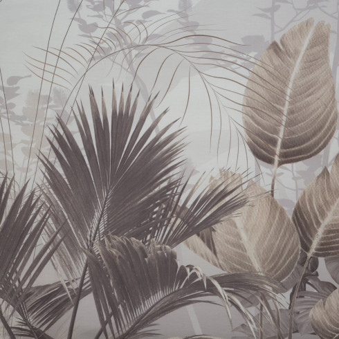 Obliečky 140x200 cm saténové bavlnené krémové a tmavobéžové