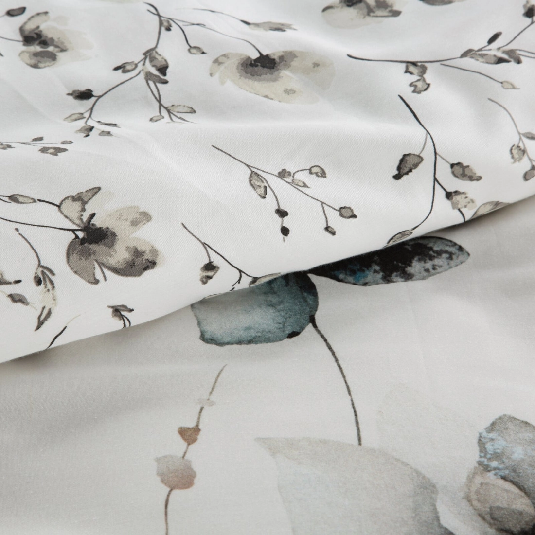 Obliečky 140x200 cm saténové bavlnené obojstranné biele a béžové