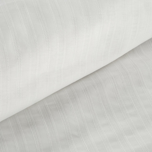 Obliečky 160x200 cm bavlnené renforcé, biele s pruhovaným vzorom