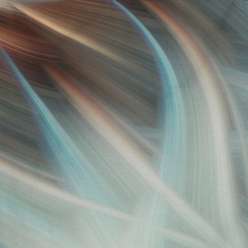 Obliečky 160x200 cm bavlnené saténové abstraktné, oceľové a tyrkysové