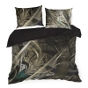 Saténové povlečení 160x200 cm, černé a zlaté
