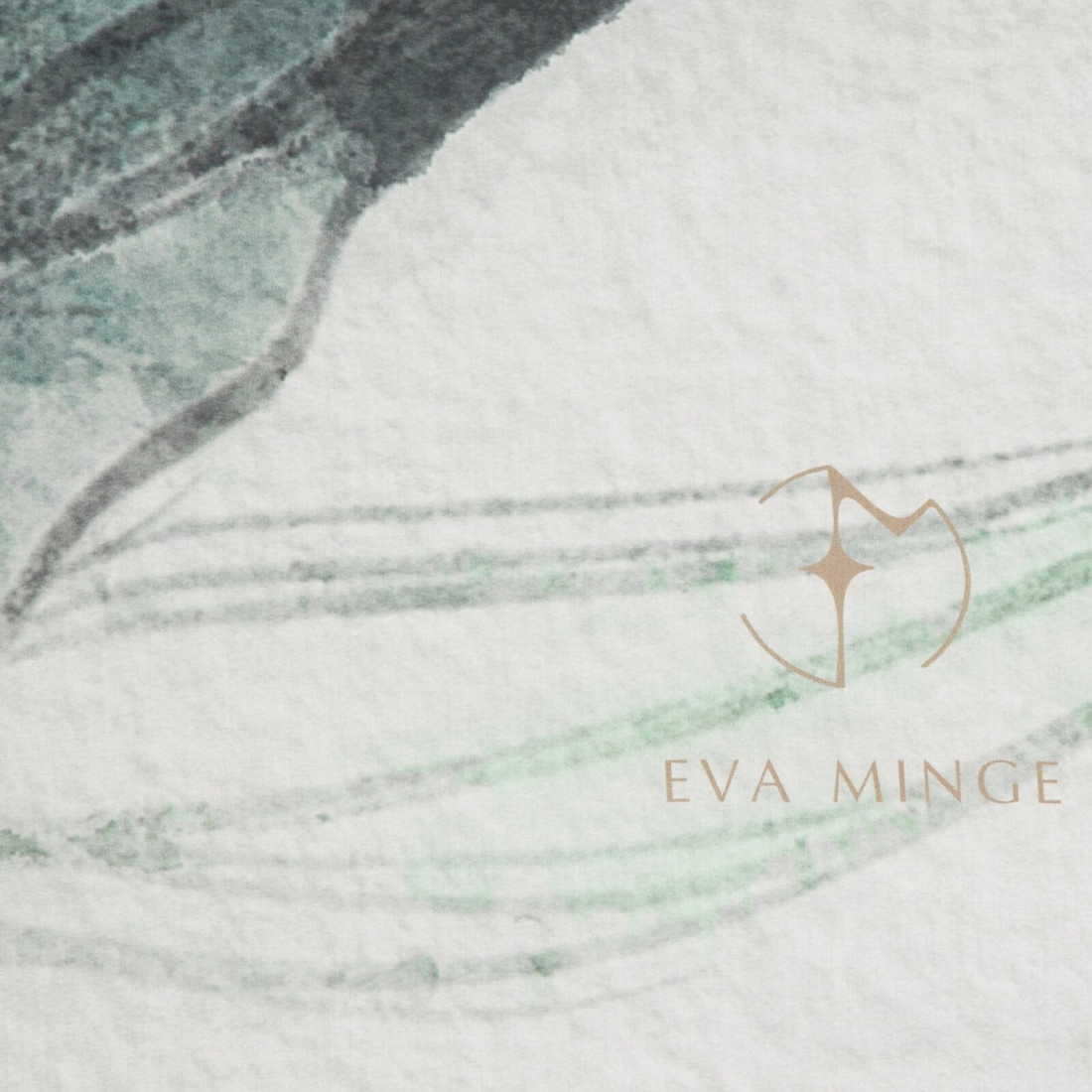 Saténové povlečení 160x200 cm s rostlinným vzorem, světle šedé a mentolové