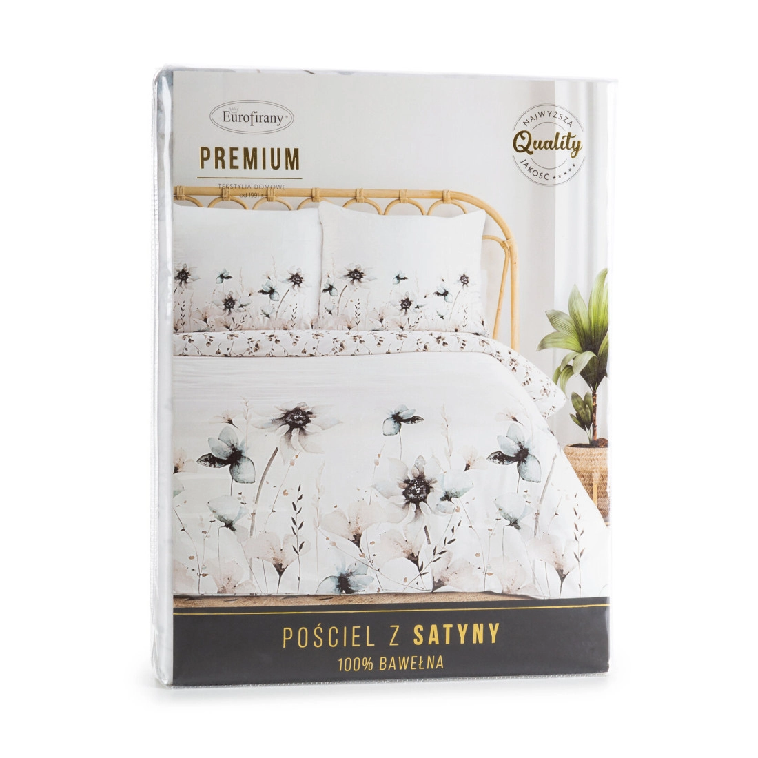 Obliečky 220x200 cm bavlnené saténové obojstranné biele a šedobéžové