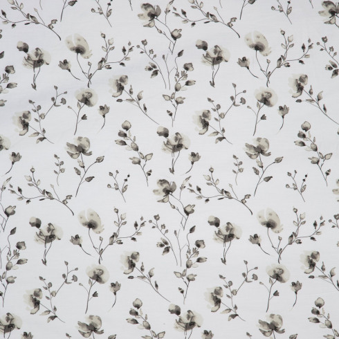 Obliečky 220x200 cm bavlnené saténové obojstranné biele a šedobéžové