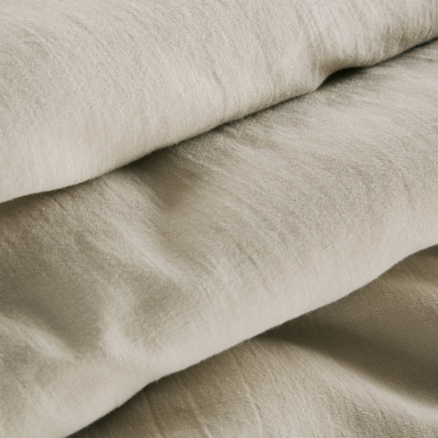 Obliečky 220x200 cm ľanovo bavlnené krémové