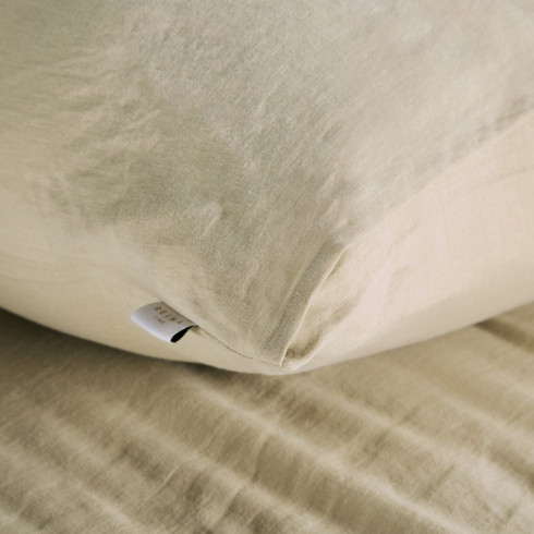Obliečky 220x200 cm ľanovo bavlnené krémové