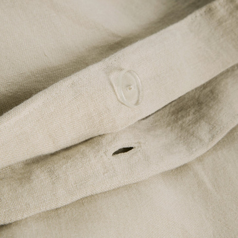 Obliečky 220x200 cm ľanovo bavlnené krémové
