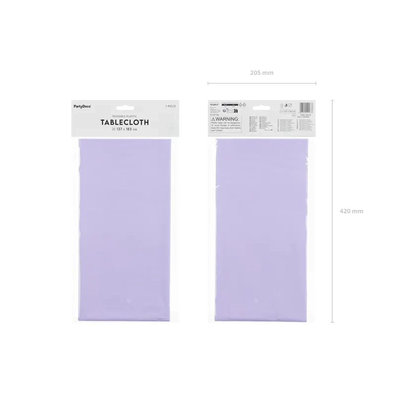 Prt sivka 137x183 cm – sintetičen pravokotni prt