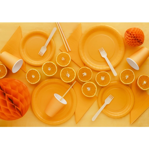 Világos narancssárga szintetikus abrosz 137x183 cm