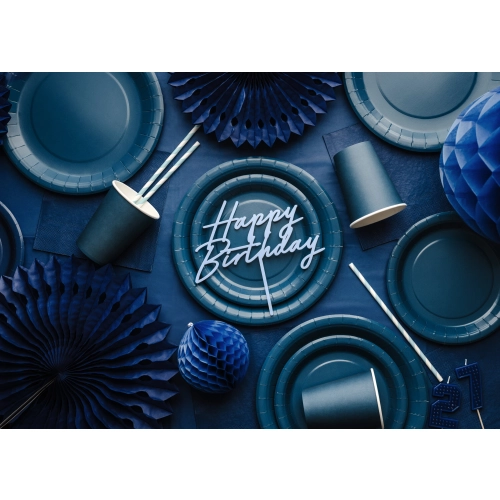 Sötétkék szintetikus abrosz 137x183 cm