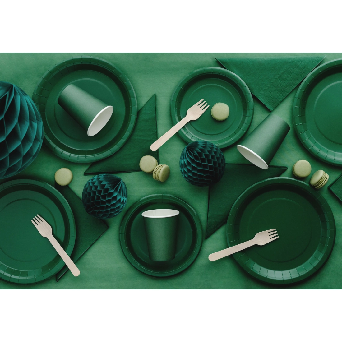 Față de masă verde închis 137x183 cm din țesătură sintetică