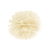 Papirnat okrasni pompon, krem, 25 cm – za poroko in zabavo