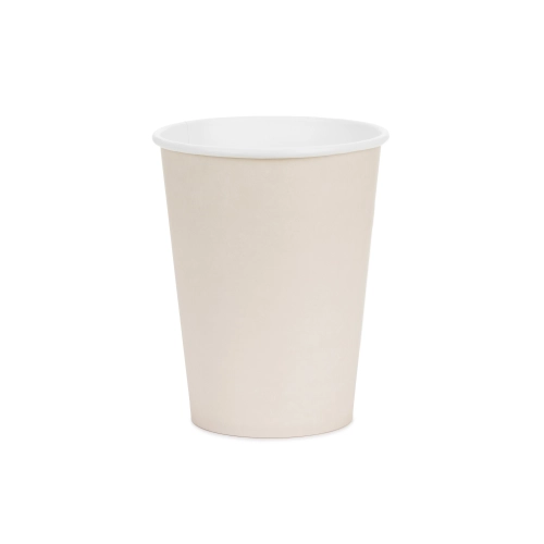 Egyszer használatos papírpohár bézs 250 ml (6 db/csomag)