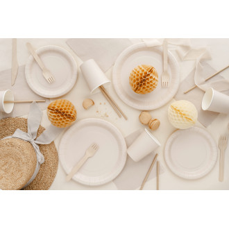 Papirnate čaše bež boje 250 ml – pakiranje 6 kom