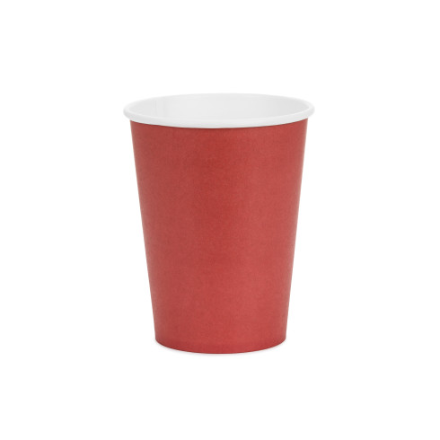 Sötétpiros papír pohár 250 ml – 6 darabos készlet Sötétpiros papír pohár 250 ml – 6 darabos készlet