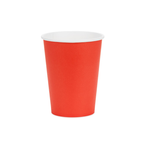 Piros papír pohár 250 ml – 6 darabos csomag Piros papír pohár 250 ml – 6 darabos csomag