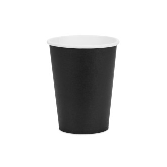 Papirnate čaše crne 250 ml – pakiranje 6 kom