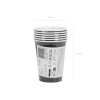 Pahare de hârtie negre 250 ml – set 6 buc.