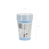 Papirnati kozarci svetlo modri 250 ml – 6 kosov