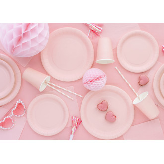 Papirnate čaše svjetloružičaste 250 ml – pakiranje 6 kom