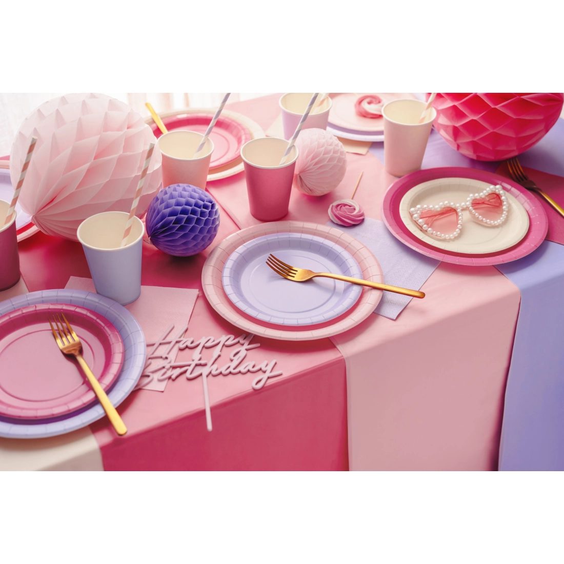 Papirnati kozarci rožnati 250 ml – 6 kosov, za enkratno uporabo