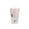 Papirnati kozarci rožnati 250 ml – 6 kosov, za enkratno uporabo