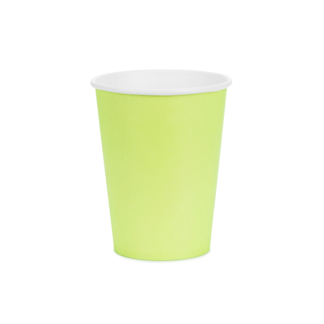 Világoszöld papírpohár 250 ml – 6 darabos csomag