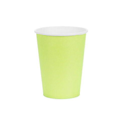 Világoszöld papírpohár 250 ml – 6 darabos csomag Világoszöld papírpohár 250 ml – 6 darabos csomag